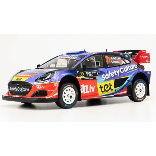 FORD PUMA N.22 RALLY1 SWEDEN 2025 SESKS-FRANCEVIC 1:18 Ixo Model Auto Rally Modellino