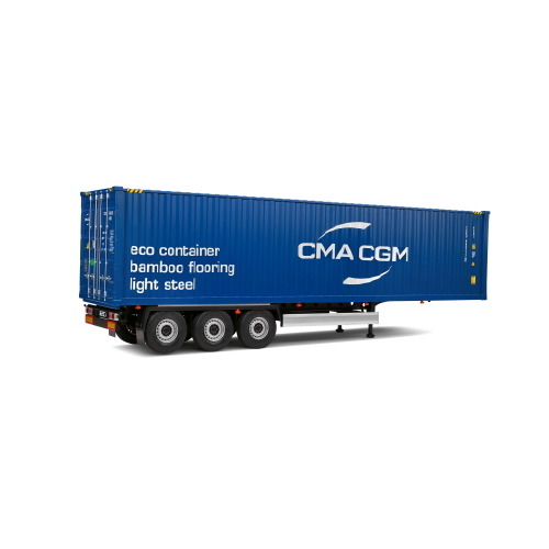 CONTAINER TRAILER 2024 BLUE 1:24 Solido Camion Modellino
