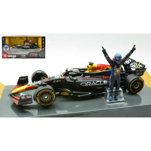RED BULL RB20 N.1 2024 MAX VERSTAPPEN WITH FIGURE 1:24 Burago Formula 1 Modellino