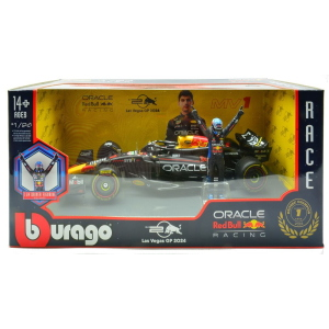 RED BULL RB20 N.1 2024 MAX VERSTAPPEN WITH FIGURE 1:24 Burago Formula 1 Modellino