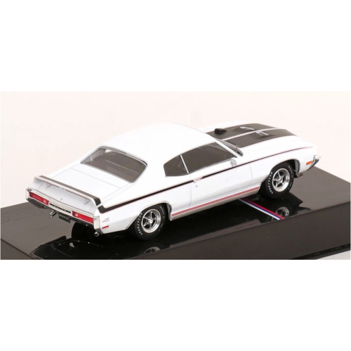 BUICK GSX 1970 WHITE/BLACK 1:43 Ixo Model Auto Stradali Modellino