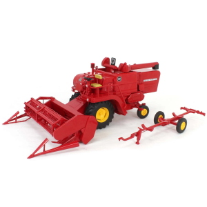MIETITREBBIA HARVESTER MF 510 COMBINE WITH TRANSPORT TRAILER 1:32 Replicagri Mezzi Agricoli e Accessori Modellino