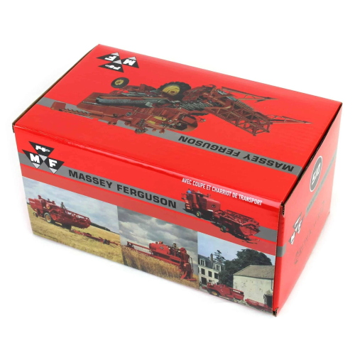 MIETITREBBIA HARVESTER MF 510 COMBINE WITH TRANSPORT TRAILER 1:32 Replicagri Mezzi Agricoli e Accessori Modellino