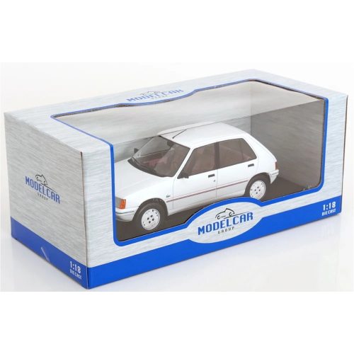 PEUGEOT 205 1984 WHITE 1:18 ModelCarGroup Auto Stradali Modellino