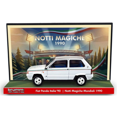 FIAT PANDA ITALIA 90 "NOTTI MAGICHE" 1:43 Brumm Movie Modellino