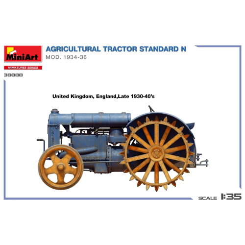 AGRICULTURAL TRACTOR STANDARD N. MOD.1934-36 KIT 1:35 Miniart Kit Art.Vari Modellino