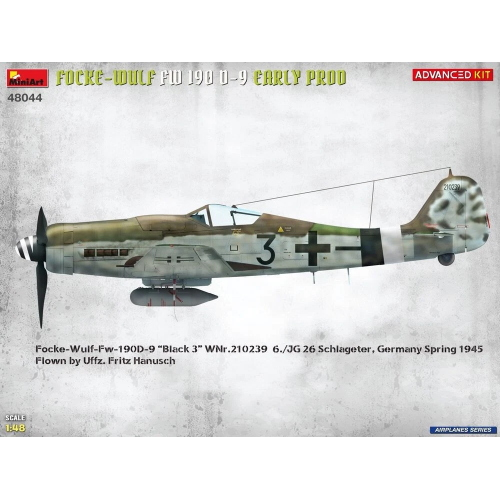 FOCKE-WULF FW 190D-9 EARLY PROD.ADVANCED KIT 1:48 Miniart Kit Diorami Modellino