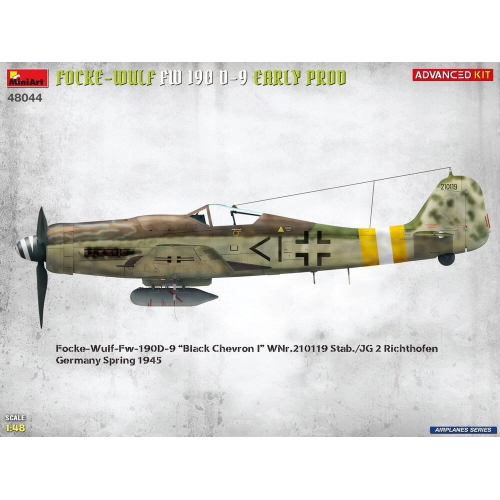 FOCKE-WULF FW 190D-9 EARLY PROD.ADVANCED KIT 1:48 Miniart Kit Diorami Modellino
