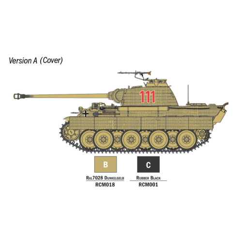 PANTHER SD.KFZ.171 AUSF.A MODEL SET KIT 1:56 Italeri Kit Mezzi Militari Modellino