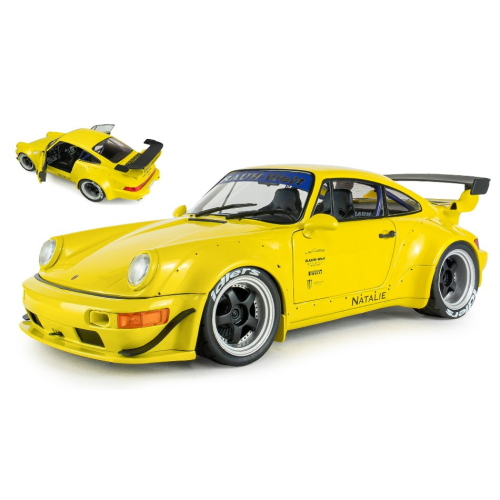PORSCHE RWB BODYKIT NATALI YELLOW 2023 1:18 Solido Auto Stradali Modellino