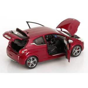 PEUGEOT 208 GTI 2013 RUBIS RED 1:18 Norev Auto Stradali Modellino