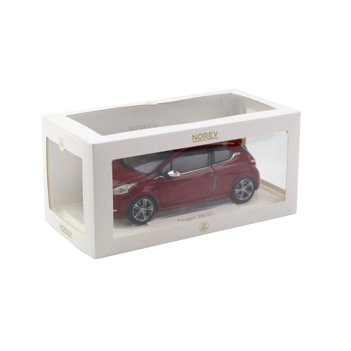 PEUGEOT 208 GTI 2013 RUBIS RED 1:18 Norev Auto Stradali Modellino