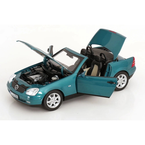 MERCEDES SLK 1996 VIVIANIT GREEN 1:18 Norev Auto Stradali Modellino