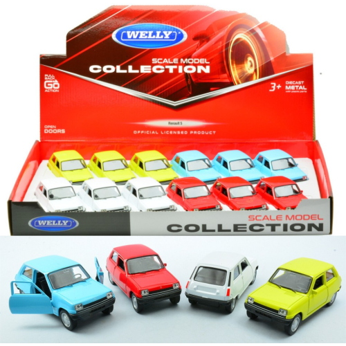 RENAULT 5 (1 Modellino) Cm 10 Welly Modellismo Giocattolo Modellino