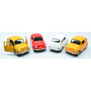 FIAT 600 ANNI 50/60 (1 Modellino) Cm 10 Welly Modellismo Giocattolo Modellino