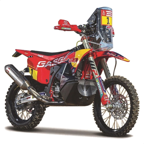 KTM RX450F GAS GAS TEAM N.1 DAKAR RALLY 2023 1:18 Burago Moto Modellino