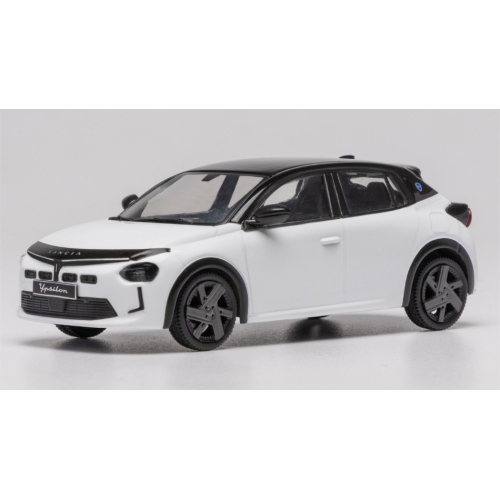 LANCIA YPSILON 2025 WHITE/BLACK 1:43 Ixo Model Auto Stradali Modellino