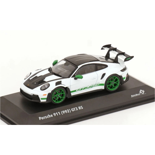 PORSCHE 911 (992) GT3 RSTRIBUTE TO CARRERA RS 2023 WHITE/GREEN 1:43 Solido Auto Stradali Modellino