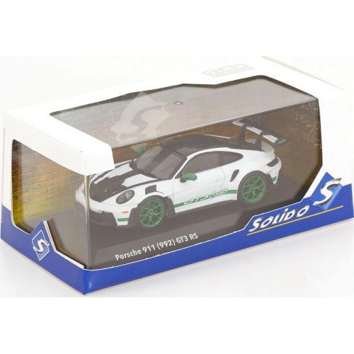 PORSCHE 911 (992) GT3 RSTRIBUTE TO CARRERA RS 2023 WHITE/GREEN 1:43 Solido Auto Stradali Modellino