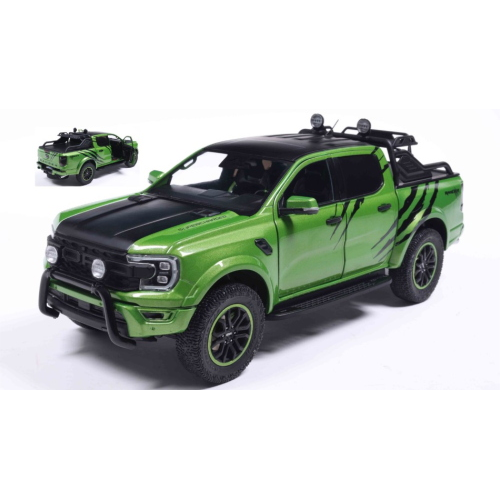 FORD RANGER RAPTOR METALLIC GREEN 2024 1:18 Solido Auto Stradali Modellino