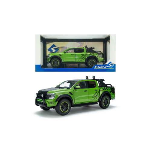 FORD RANGER RAPTOR METALLIC GREEN 2024 1:18 Solido Auto Stradali Modellino