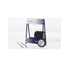 SET 4 WHEELS CROMODORA SILVER 1:18 Ixo Model Art.Vari Modellino
