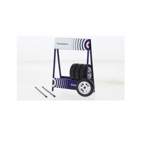 SET 4 WHEELS CROMODORA SILVER 1:18 Ixo Model Art.Vari Modellino