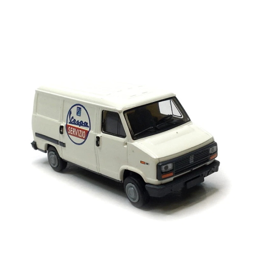 FIAT DUCATO VESPA SERVICE 1982 WHITE 1:87 Brekina Camion Modellino
