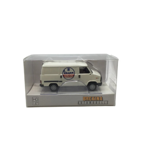 FIAT DUCATO VESPA SERVICE 1982 WHITE 1:87 Brekina Camion Modellino