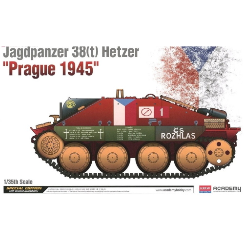HETZER "PRAGUE 1945" KIT 1:35 Academy Kit Mezzi Militari Modellino