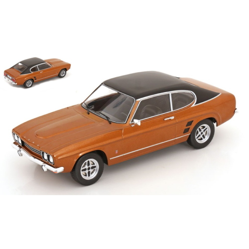 FORD CAPRI MK I GXL 1973 BROWN/BLACK 1:18 ModelCarGroup Auto Stradali Modellino