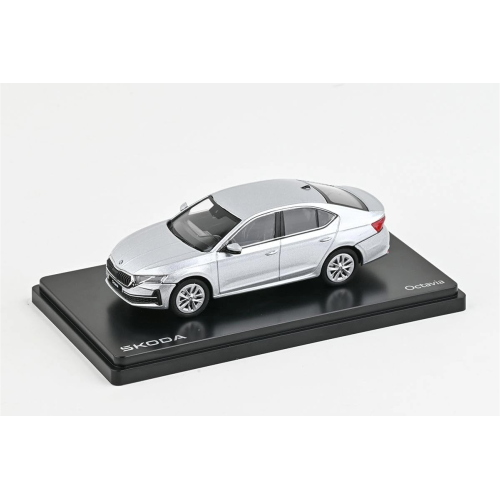 SKODA OCTAVIA IV FL 2024 SILVER 1:43 Abrex Auto Stradali Modellino