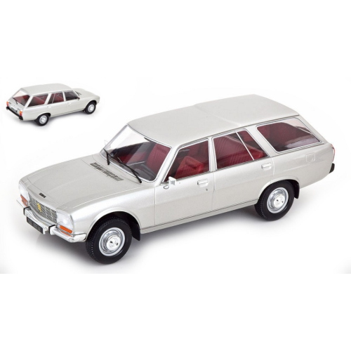 PEUGEOT 504 BREAK 1976 SILVER 1:18 ModelCarGroup Auto Stradali Modellino