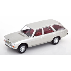 PEUGEOT 504 BREAK 1976 SILVER 1:18 ModelCarGroup Auto Stradali Modellino