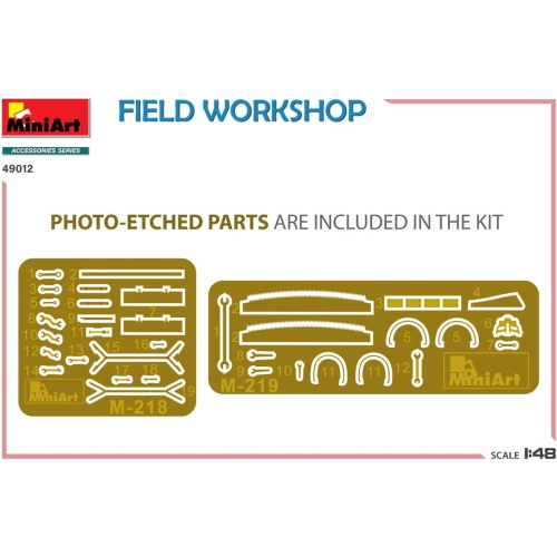 FIELD WORKSHOP KIT 1:48 Miniart Kit Diorami Modellino