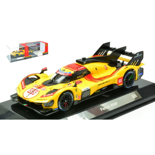FERRARI 499P N.83 WINNER LE MANS 2025 KUBICA-HANSON-YE SIGNATURE 1:43 Burago Auto Competizione Modellino
