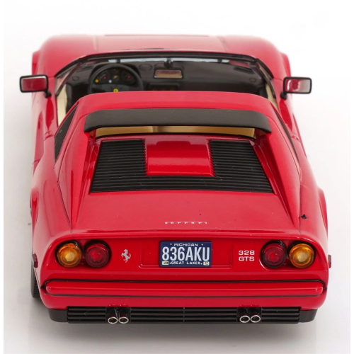 FERRARI 328 GTS US VERSION BEVERLY HILLS COP II 1985 RED 1:18 KK Scale Auto Stradali Modellino