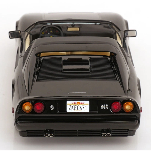 FERRARI 328 GTS US VERSION MIAMI VICE SONNY 1985 BLACK 1:18 KK Scale Auto Stradali Modellino