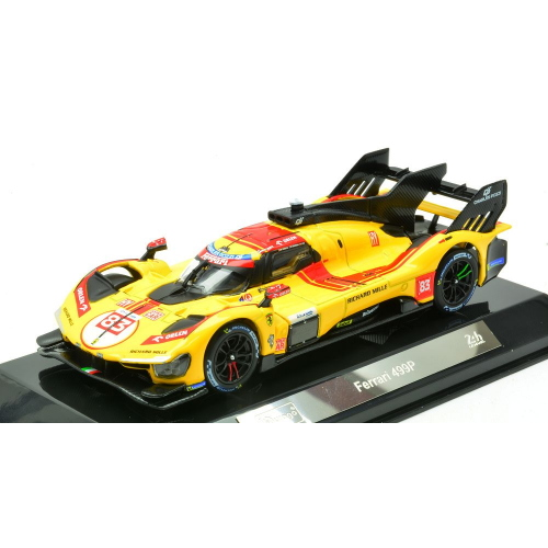 FERRARI 499P N.83 WINNER LE MANS 2025 KUBICA-HANSON-YE SIGNATURE 1:43 Burago Auto Competizione Modellino
