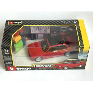BMW M3 + RACK BASKET 1:24 Burago Auto Stradali Modellino