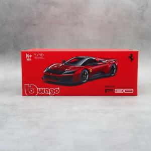 FERRARI F80 2024 RED SIGNATURE 1:18 Burago Auto Stradali Modellino