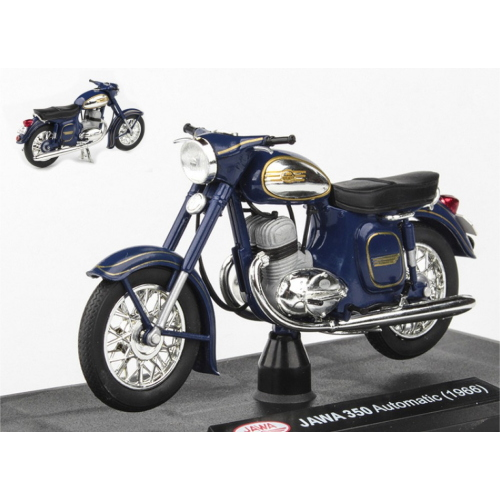 MOTO JAWA 350 AUTOMATIC 1966 BLUE 1:18 Abrex Moto Modellino