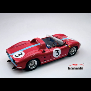 FERRARI 330P N.3 WINNER TOURIST TROPHY 1964 G.HILL 1:18 Tecnomodel Auto Competizione Modellino