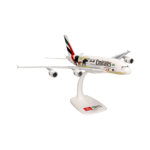 AIRBUS A380 EMIRATES UNITED FOR WILDLIFE 1:250 Herpa Aerei Modellino