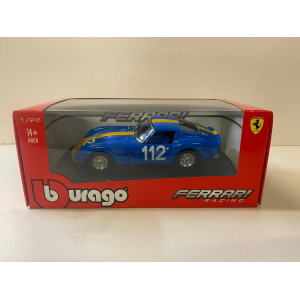 FERRARI 250 GTO N.112 9th TARGA FLORIO 1964 U.NORINDER-P.TROBERG 1:24 Burago Auto Competizione Modellino
