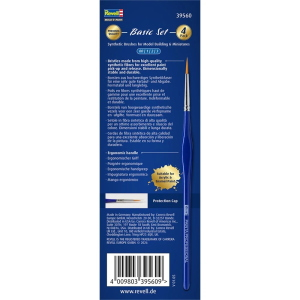 PENNELLI PAINTS PROFESSIONAL BRUSHES: BASIC SET Revell Colori ed Accessori Modellino