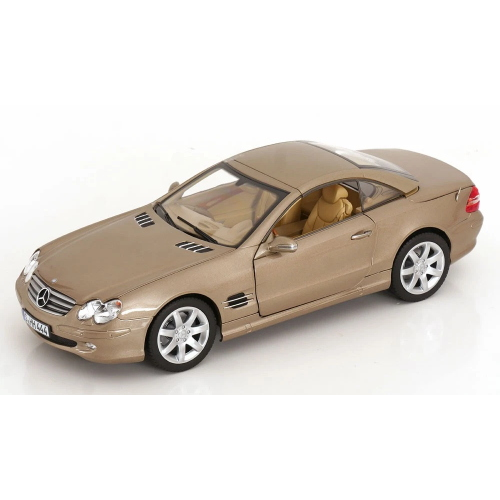 MERCEDES SL 500 2003 BEIGE 1:18 Norev Auto Stradali Modellino