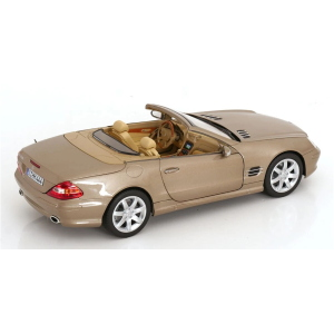 MERCEDES SL 500 2003 BEIGE 1:18 Norev Auto Stradali Modellino