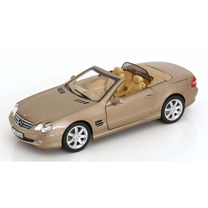 MERCEDES SL 500 2003 BEIGE 1:18 Norev Auto Stradali Modellino