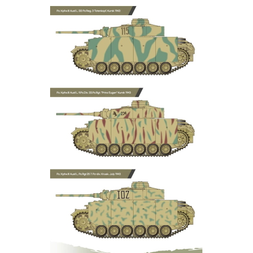 GERMAN PANZER III AUSF L "BATTLEOF KURSK" KIT 1:35 Academy Kit Mezzi Militari Modellino